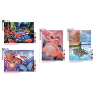 Mozaika diamentowa 5D KIT 300x400 mm 4 wzory miks Centrum