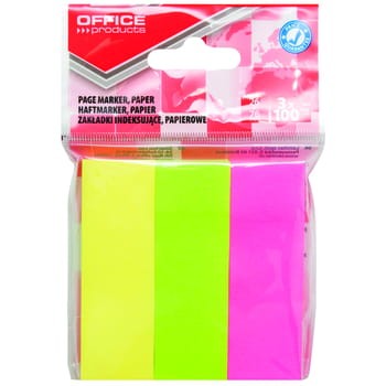 Zakładki indeksujące OFFICE PRODUCTS 26x76mm zawieszka mix ea80f92714ce1c7a55d6433c9c4ce223
