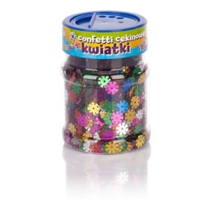 Confetti cekinowe kwiatki - mix kolorów 100 g