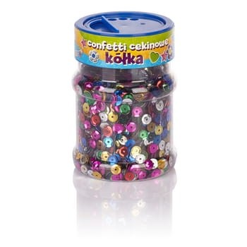 Confetti cekinowe kółka - mix kolorów 100 g 2f102729eab330c2051d75eaed9a318c