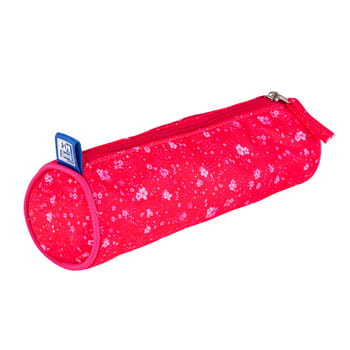Piórnik Tuba Oxford Floral Ciemnoróżowy 83e1f126b8cf9b39d290943f5918b31d