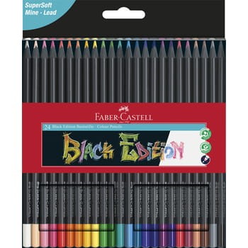 Kredki trójkątne black edition 24 kol. FABER-CASTELL 74855b18b63fbb3ca4eae9d5028676e7