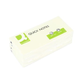 Bloczek samoprzylepny Q-CONNECT 38x51 mm 3x4x100 k żółty bf0097a59ecb2b9736ee15905e21d566