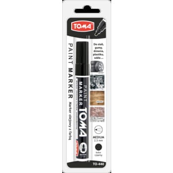 Marker olejowy końcowka 2,5 mm czarny Toma 81d94564641908dda70617f42438f579