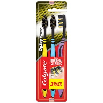 Szczoteczka do zębów Colgate Zig-zag Charcoal 3-pack Medium 207.jpg