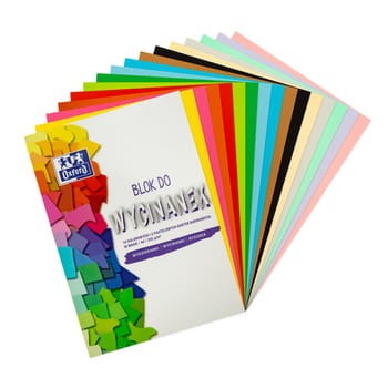 Blok do wycinanek Kolorowy A4 10+5 kartek Oxford 6096bcb28e753aa179b027bb021c0b7b