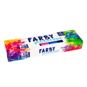 Farby Plakatowe Oxford 12 kolorów+2 / 20 ml