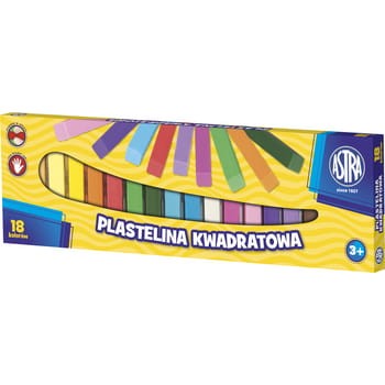 Plastelina Astra 18 kolorów kwadratowa 13a9ed022c065716027207f9a82cc9db