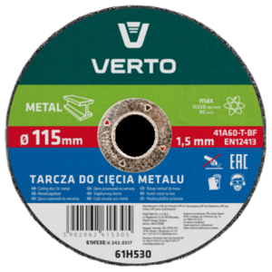 Tarcza tnąca do metalu 115 x 1.5 x 22.2 mm