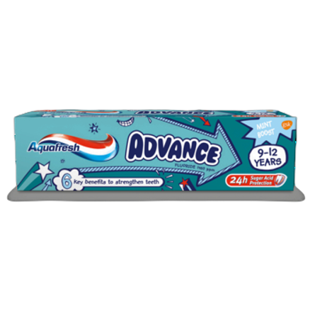 Pasta do zębów Aquafresh Advance Kids 9-12 75 ml Pasta do zębów Aquafresh Advance Kids 9-12 75ml
