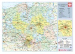 Biuwar z mapą polityczną Polski