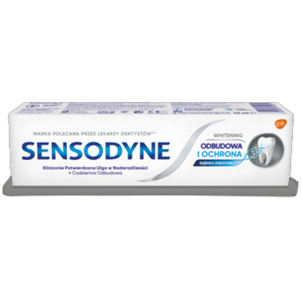 Pasta do zębów Sensodyne Odbudowa i Ochrona Whitening 75 ml Pasta do zębów Sensodyne Odbudowa i Ochrona Whitening 75ml