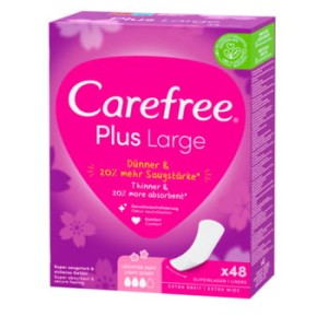 Carefree Plus Large Light Scent, wkładki higieniczne 48 szt.