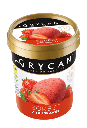 Grycan Lody Familijne sorbet z truskawek 500 ml Grycan Lody Familijne sorbet z truskawek 500ml