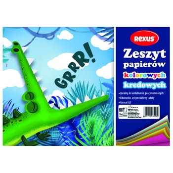 Wycinanka kreda A5/ 8 kartek, Rexus 42881a0cdb73bcd0183e2e26cc068778