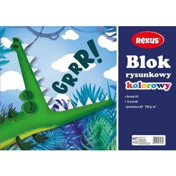 Blok rysunkowy kolorowy 16 kartek A4, REXUS, BENIAMIN e3ca5a998aaa11cc0516834cd17af507