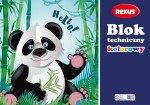 Blok techniczny kolorowy 10 kartek, A3, REXUS,BENIAMIN