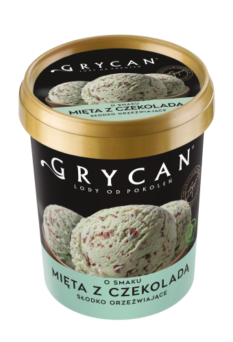Grycan Lody Familijne Miętowe z czekoladą 500 ml Grycan Lody Familijne Miętowe z czekoladą 500ml
