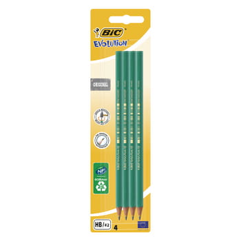 BIC Evolution® Original 650 ołówek grafitowy bez gumki blister 4 szt. a6f47d7ce7daad9b72375dffd4949e48