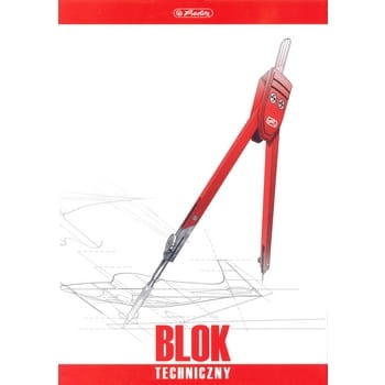 Herlitz Blok techniczny A4 10 białych kartek e44864a55931dc64637c3baa161b8e1d