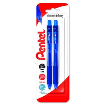 Pentel Cienkopis kulkowy EnerGel 0,5 mm BLN105 - niebieski x 2 sztuki 6086244b07c5af41053404383caf1185
