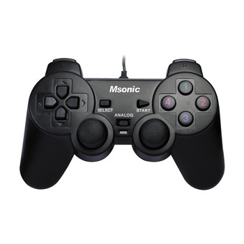 Gamepad czarny Msonic MN3329BK Gamepad czarny Msonic MN3329BK