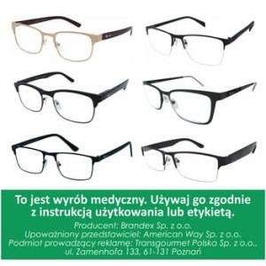 Okulary do czytania metal