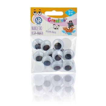 Oczy samoprzylepne 20 mm - Oczy Pirata c1e207fa1242a8b05b597d32670df9a3
