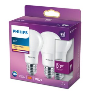 Żarówka LED Philips 8W E27 230V 2pak