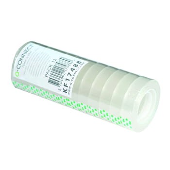 Taśma samoprzylepna biurowa Q-CONNECT 12 mm x 30 m, 12 szt, transparentna 8b1f9e46cff3e7a2e658be82d81e51aa