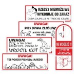 Korfed Tabliczka plastikowa - zabawna mix x 1 szt.