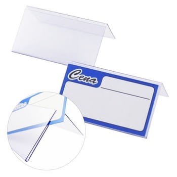 Korfed Oprawki - stojaczki na etykiety 8,4x4,5cm x 10 szt. 914edd06d07af2ee9eca650a4e2c9adc