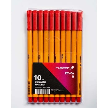 Cienkopis RC-04 czerwony 10szt. etui Rystor 383c8d70699749173c1788e811c47b8b