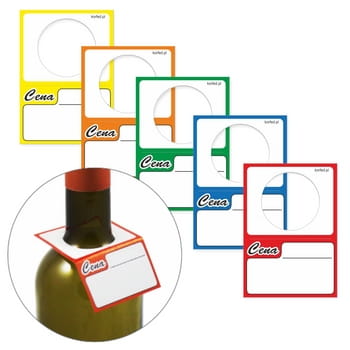 Korfed Cenówki kartonowe na butelkę mix 2 x 50 szt. f7544b5d254e2beb643ab1ee5105afe2