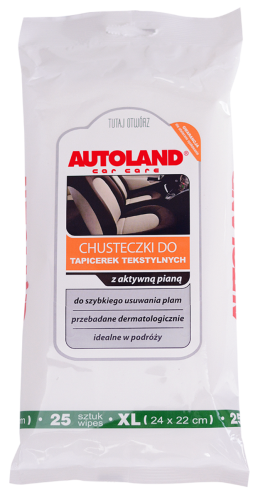Chusteczki do tapicerek tekstylnych 25 sztuk Autoland