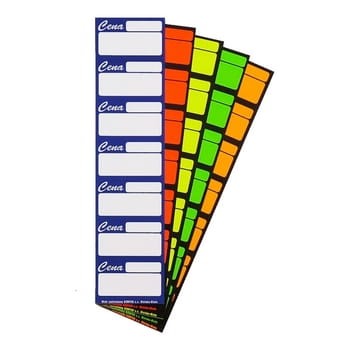 Korfed Cenówki samoprzylepne "7" mix x 20 szt. effe92bc0871c4bc1112350869ec2e33