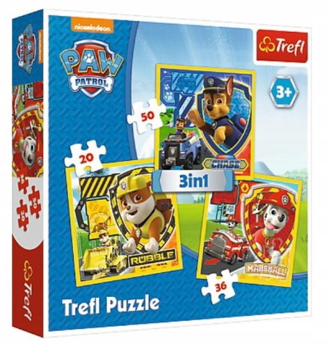 Puzzle 3w1 mix Trefl Puzzle 3w1 mix Trefl