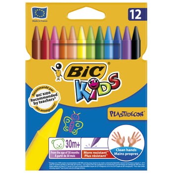 BIC Kids Plastidecor kredki świecowe opakowanie 12 sztuk 134ebea277b89f71f71ce16595e6d850
