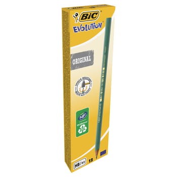 BIC Evolution Original 650 ołówek grafitowy bez gumki pudełko 12 sztuk 750d863b130490b7bd3ce659a5595b54