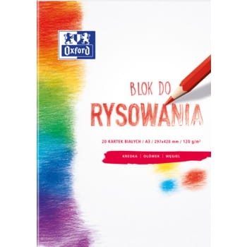 Blok do rysowania A3 20 kartek, biały, Oxford a292aff26af04e584ab9777c683a3b06
