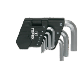 Zestaw kluczy sześciokątnych 1,5-10 mm, 9 szt.