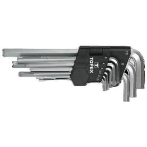 Klucze sześciokątne 1.5-10 mm, zestaw 9 szt.