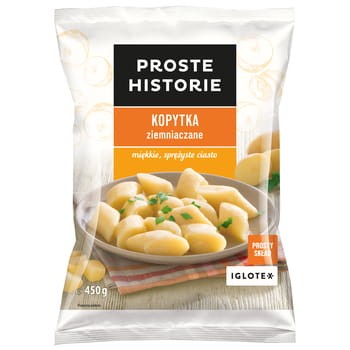 Mrożone kopytka ziemniaczane Prawdziwe Historie 450 g PROSTE_HISTORIE_PROSTE_HISTORIE_-_KOPYTKA_ZIEMNIACZANE_450G_63699029_0_350_350.jpg