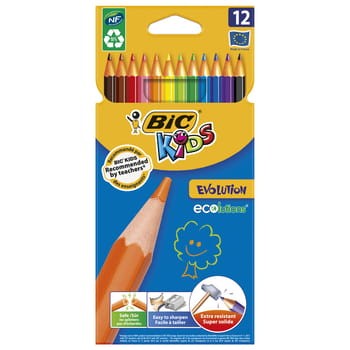 BIC® Kids Eco Evolution kredki ołówkowe opak. 12 szt. 47e26977e81a8e931b196edb285d3742