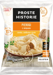 Mrożone pierogi z mięsem Proste Historie 450 g
