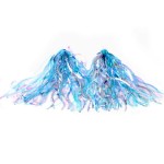 Frędzelki na kierownice niebieskie