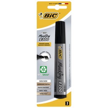 BIC Marking 2300 ECOlutions marker permanentny czarny ścięta końcówka blister 1 sztuka c8ee52a3cb8c4c113a2c5f257bdd1129