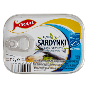 Graal sardynki w oleju 110 g