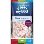 Mrożone krewetki argentyńskie surowe obrane z ogonkiem, 16-20 szt. MyFood 450 g