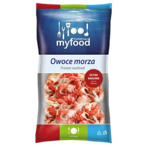 Mrożone szyjki rakowe gotowane, obrane, 100-200 szt. MyFood 800 g